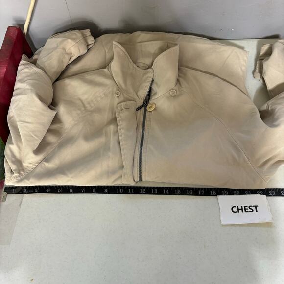 London Fog Women's Beige Mid-Length Jacket Size Small Drawstring Casual Neutral - Picture 7 of 13